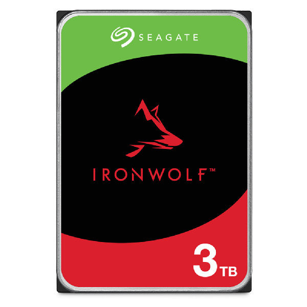Disco duro interno hdd seagate ironwolf nas st3000vn006 3tb 3.5pulgadas 5400rpm -  256mb -  sata 3