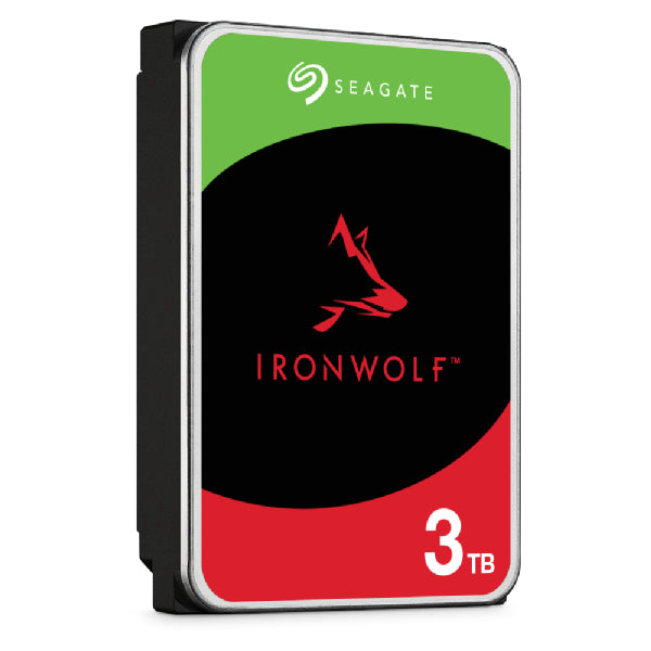 Disco duro interno hdd seagate ironwolf nas st3000vn006 3tb 3.5pulgadas 5400rpm -  256mb -  sata 3