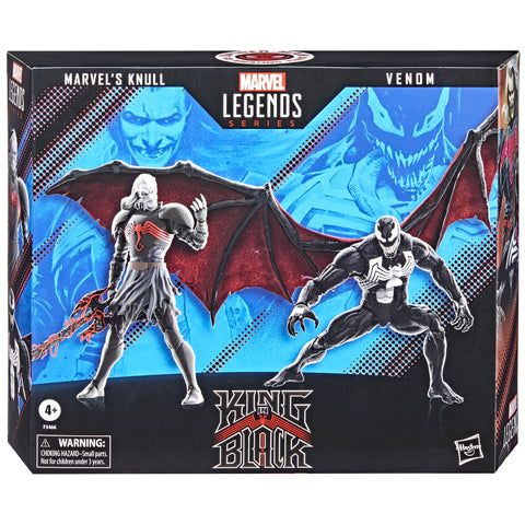 Pack 2 figuras hasbro knull & venom spiderman 60 anniversary marvel legends