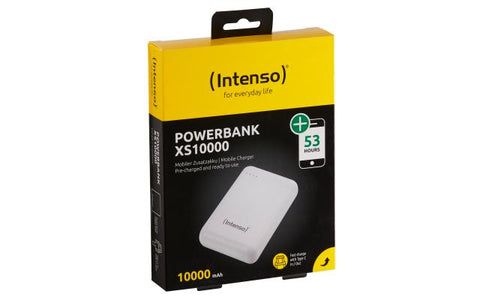 Powerbank intenso xs10000 10000mah usb tipo a usb tipo c blanco slim