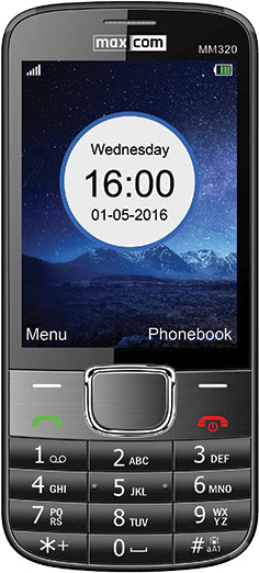 Telefono movil maxcom mm320 black -  3.2pulgadas -  2 mpx -  2g