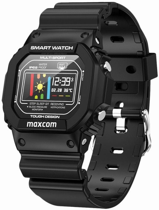 Reloj deportivo smartwatch maxcom fw22 black -  0.96pulgadas -  bt