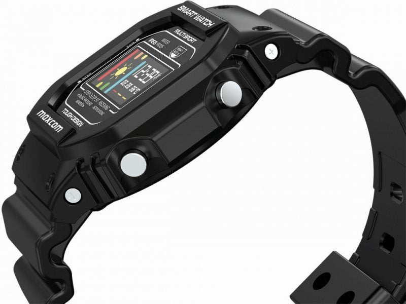 Reloj deportivo smartwatch maxcom fw22 black -  0.96pulgadas -  bt