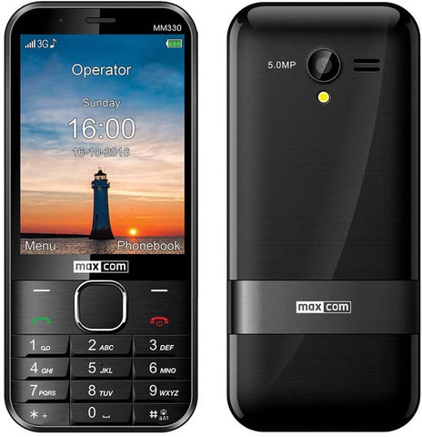 Telefono movil maxcom mm330 black -  3.2pulgadas -  5mpx -  3g