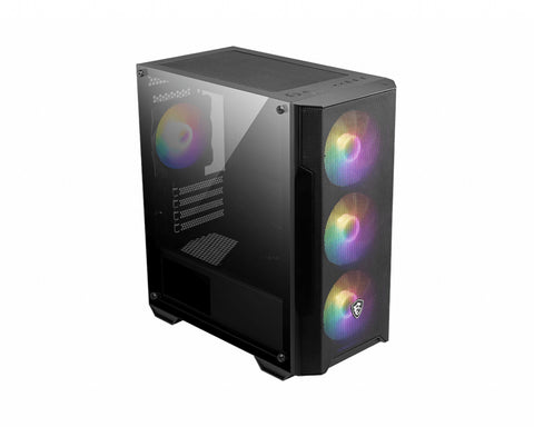 Caja ordenador gaming msi mag forge m100a m - atx 4 x 120mm 1 x usb 3.2 2 x usb 2.0 rgb