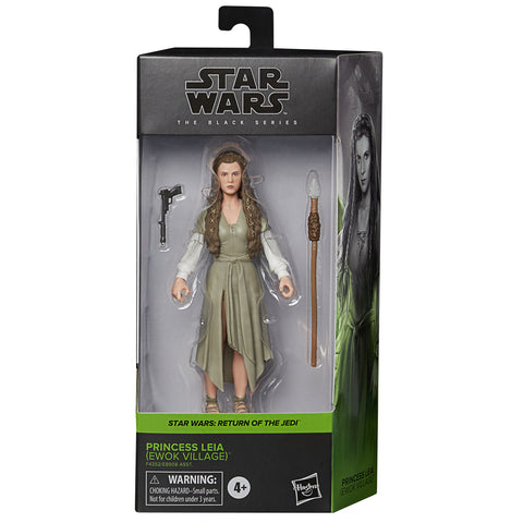 Figura hasbro princess leia ewok village  return of the jedi black series