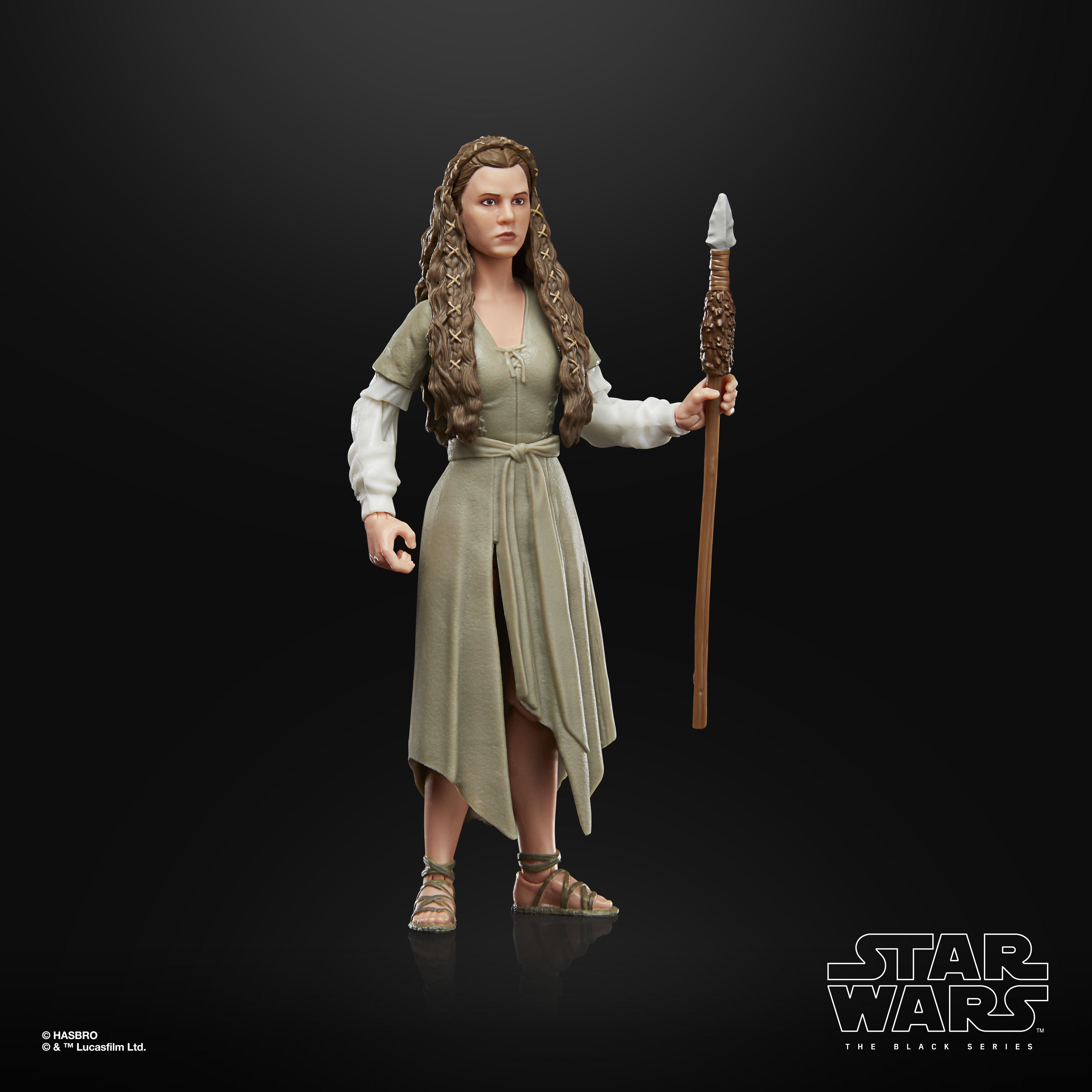 Figura hasbro princess leia ewok village  return of the jedi black series