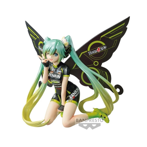 Figura banpresto hatsune miku racing chronicle racing miku 2017 team ukyo cheering ver