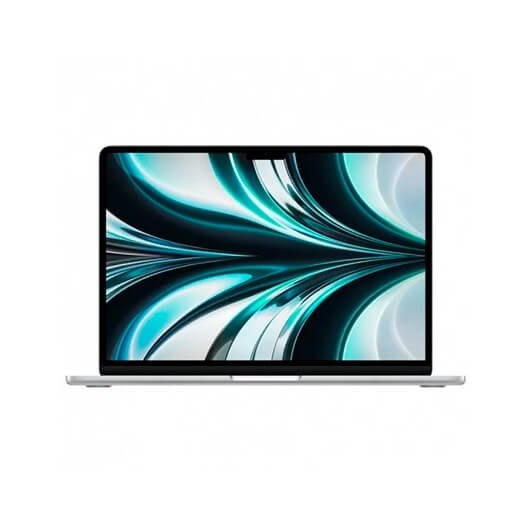 Portatil apple macbook air 13 mba 2022 silver m2 tid -  chip m2 8c -  8gb -  ssd 512gb -  gpu 10c -  13.6pulgadas mly03y - a