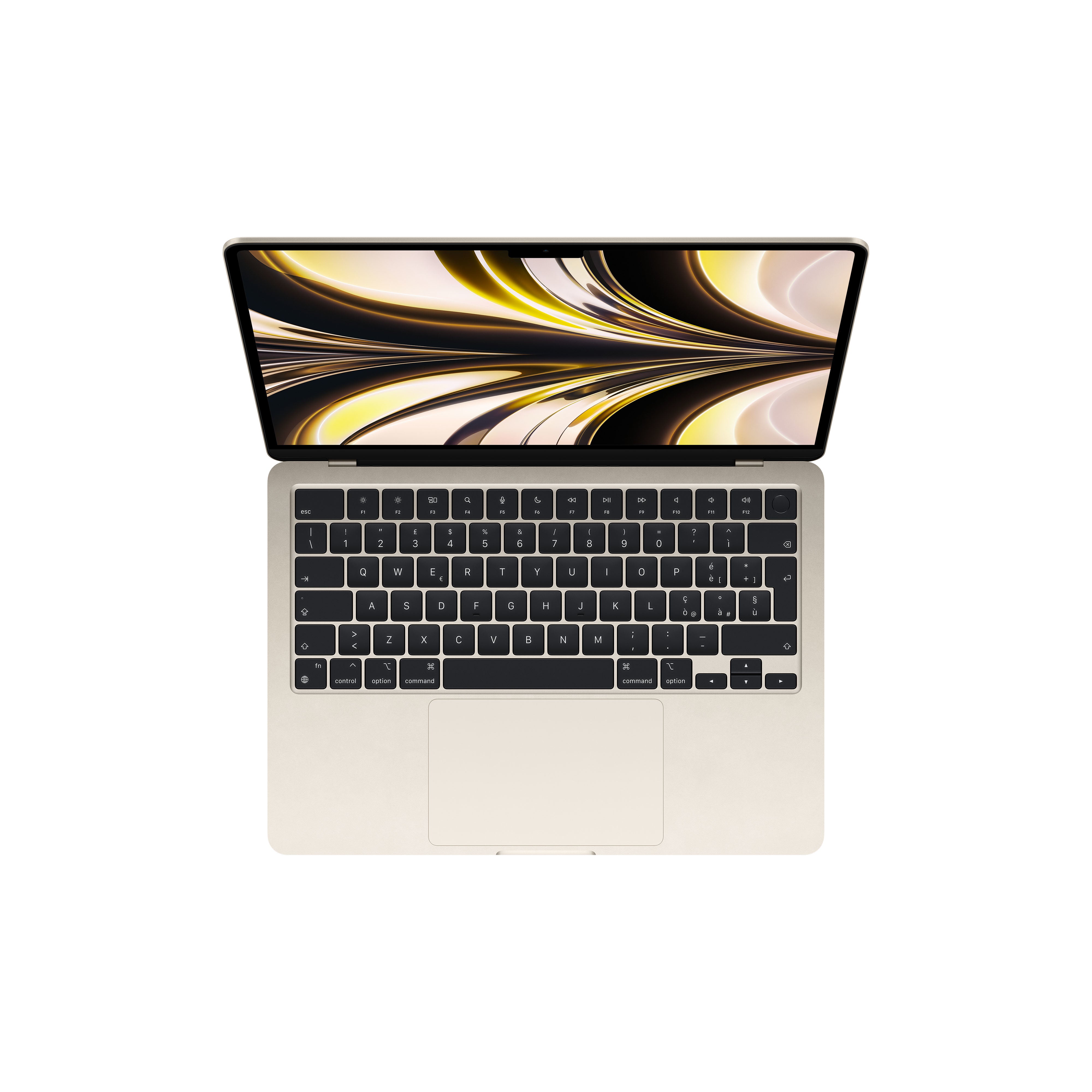 Portatil apple macbook air 13 mba 2022 startlight m2 tid -  chip m2 8c -  8gb -  ssd 512gb -  gpu 10c -  13.6pulgadas mly23y - a