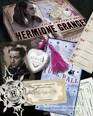 Réplica the noble collection harry potter caja de artefactos hermione granger