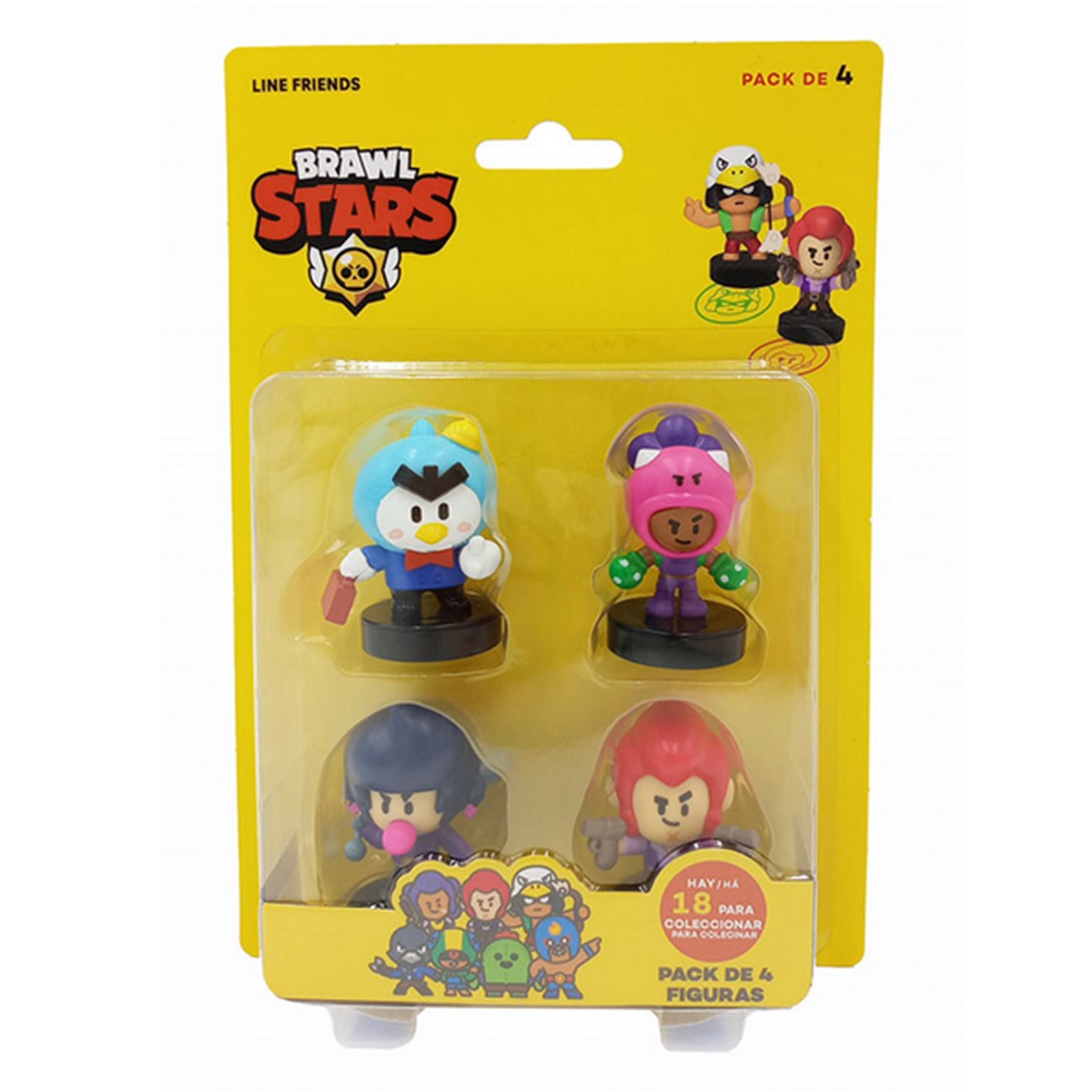 Figuras brawl stars blister pack 4 aleatorio