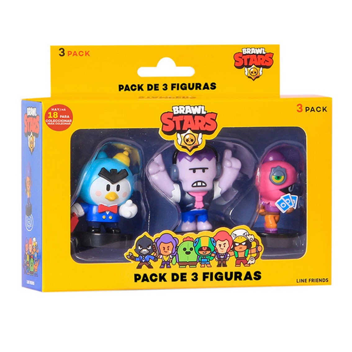 Figuras brawl stars caja  pack 3 aleatorio