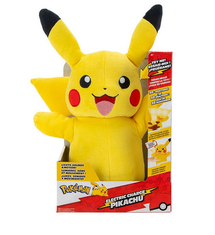Peluche jazwares pokemon pikachu electronico
