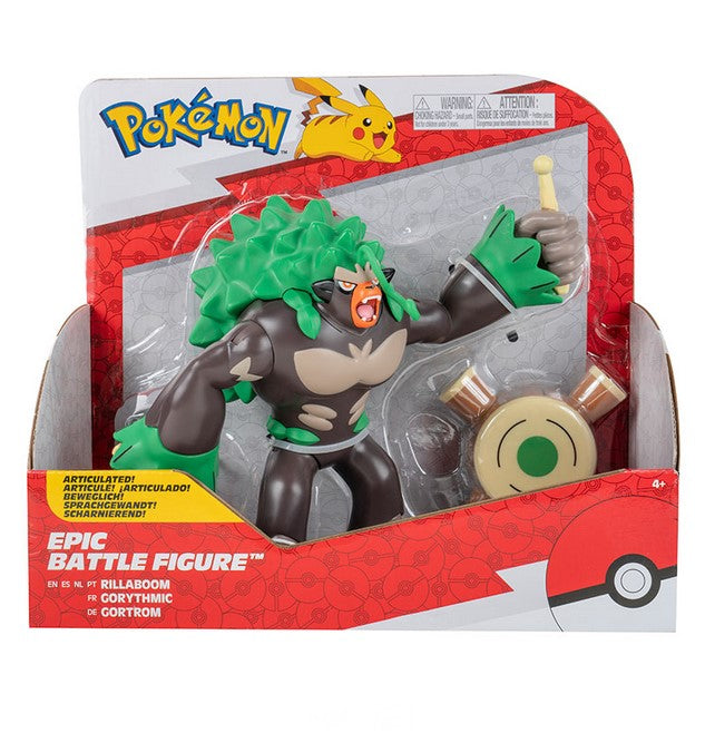 Figura jazwares pokemon epic rillaboom