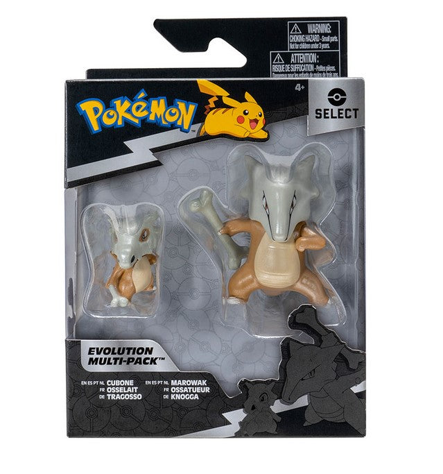 Figura jazwares pokemon multipack evolution doble