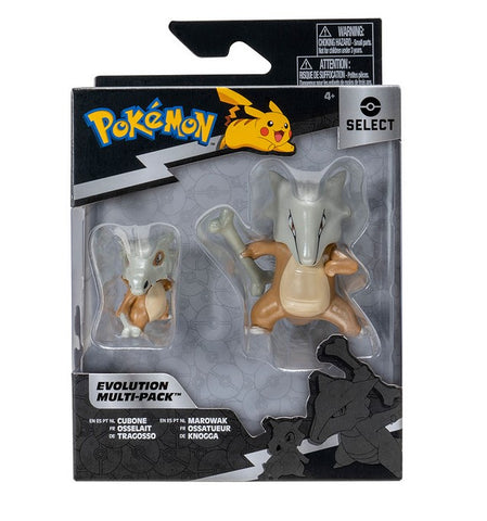 Figura jazwares pokemon multipack evolution doble