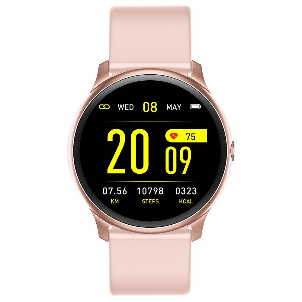 Reloj smartwatch maxcom fw32 neon pink gold 0.96pulgadas