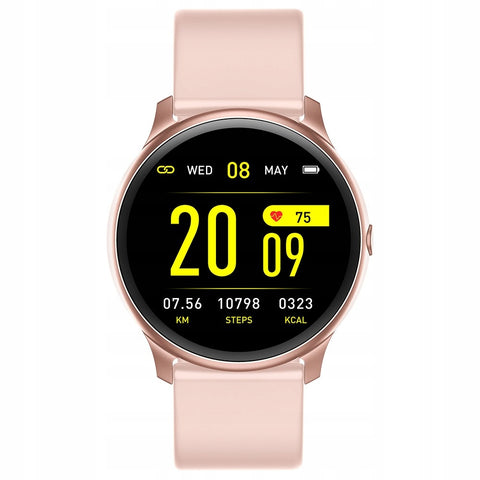 Reloj smartwatch maxcom fw32 neon pink gold 0.96pulgadas