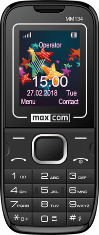 Telefono movil maxcom mm134 black -  1.77pulgadas -  vga -  2g