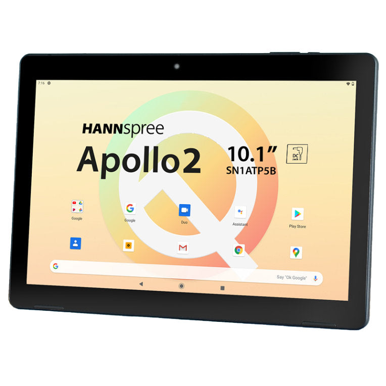 Tablet hannspree apollo 2 10.1pulgadas hd ips 32gb rom 3gb ram android 10 negra con funda