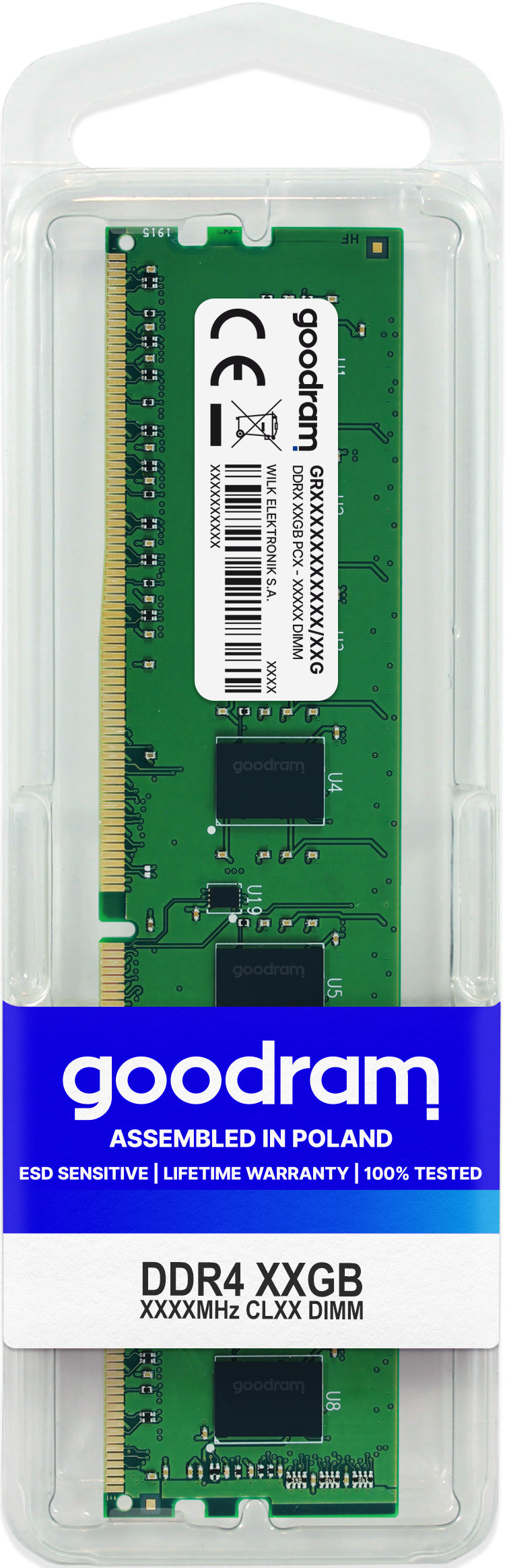 Memoria ram ddr4 goodram 16gb - 2666mhz - pc4 21300 - cl19 - 1.2v