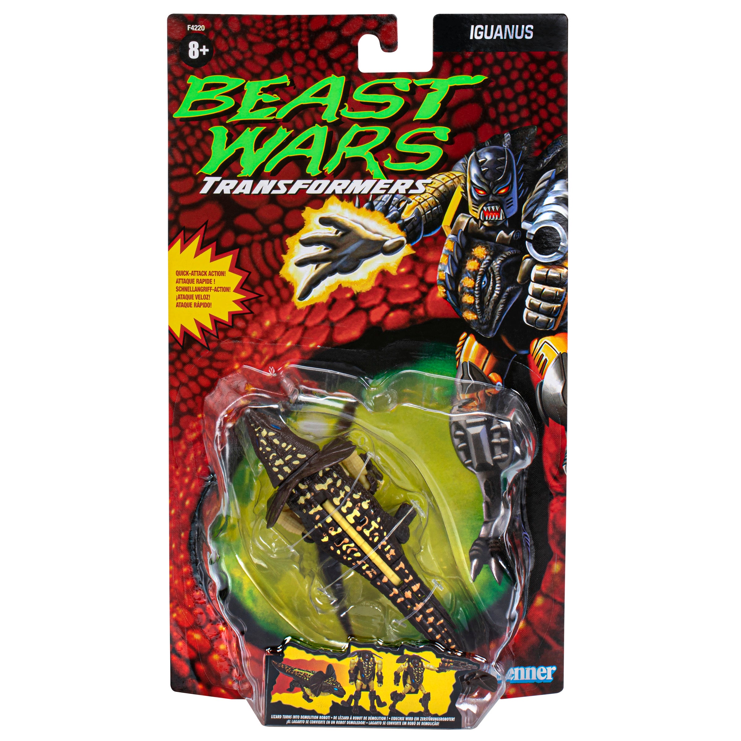 Figura hasbro transformers gen beast wars vintage iguanas