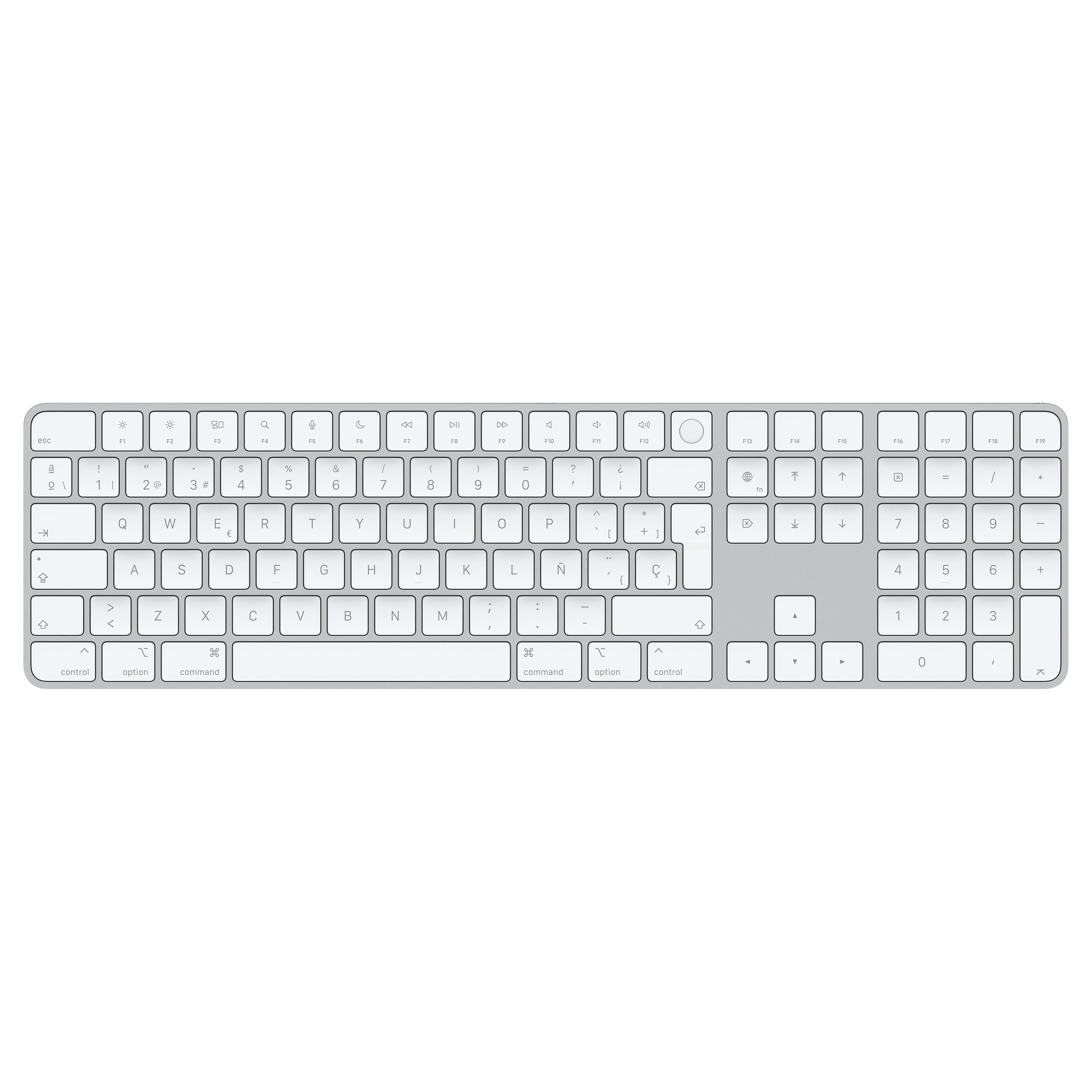 Teclado apple magic keyboard touch id numerico original de apple -  para mac -  español