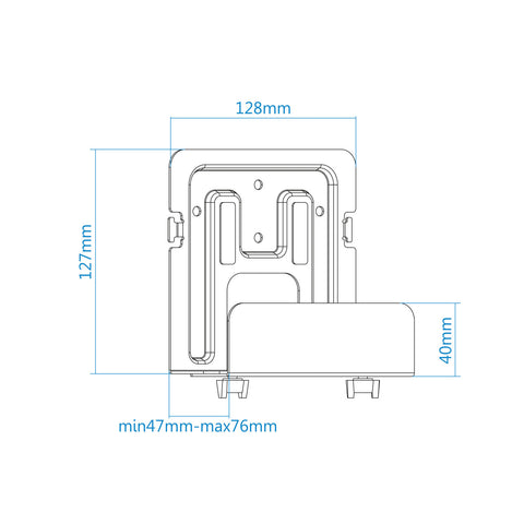 Soporte universal de pared tooq para router mini pc reproductor multimedia