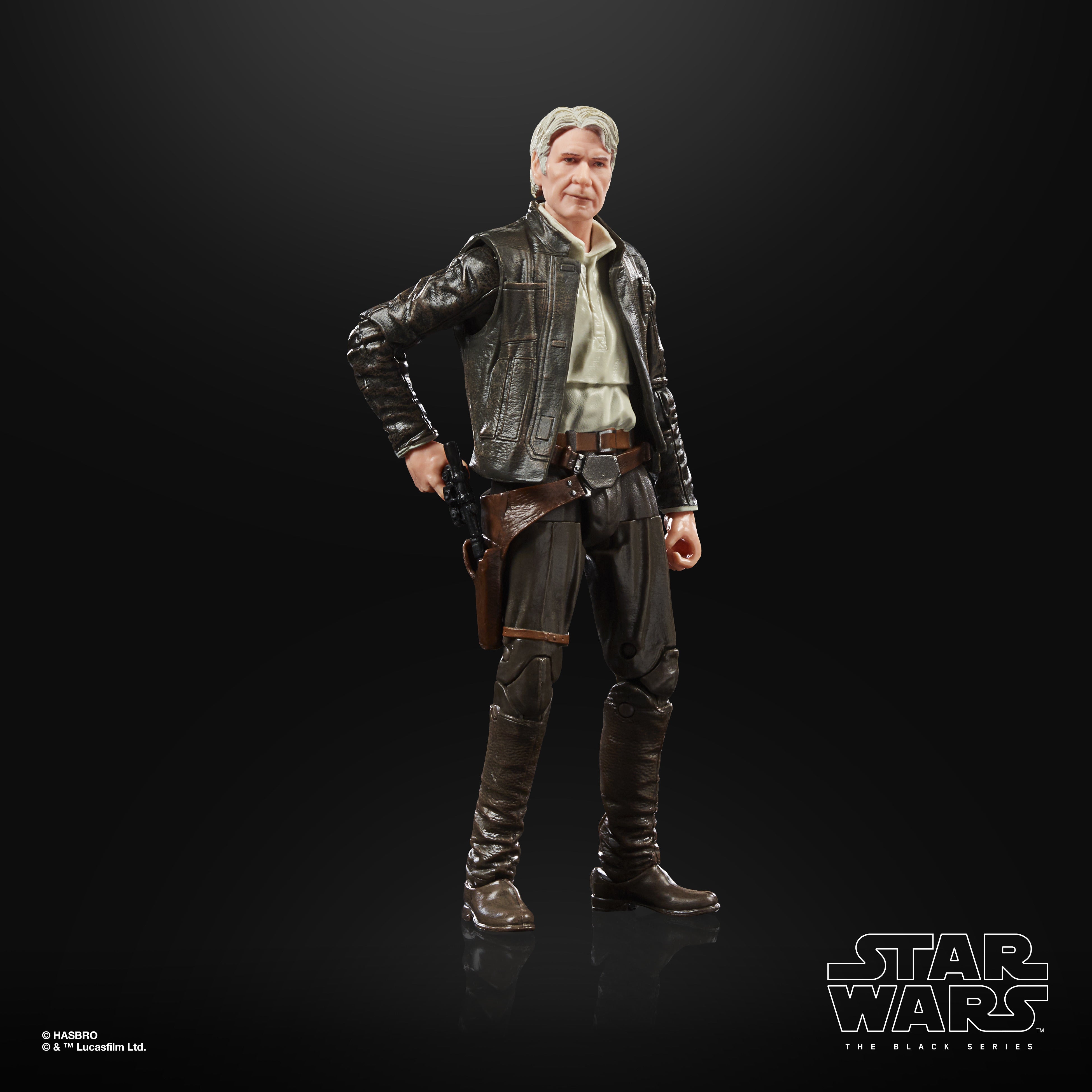 Figura hasbro star wars han solo el despertar de la fuerza black series