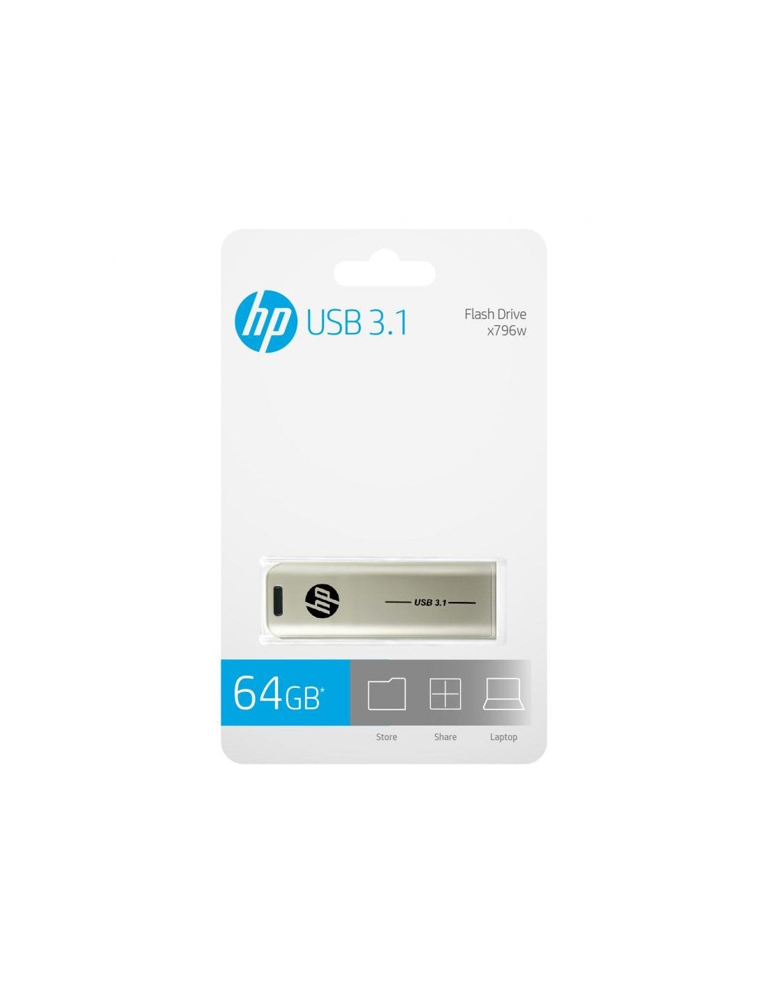 Memoria usb 3.1 hp 64gb x796w