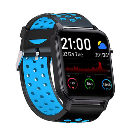 Reloj smartwatch leotec multisport bit 2 plus ip68 negro y azul 1.4pulgadas