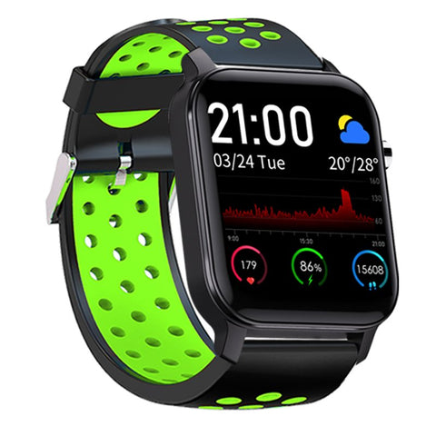 Reloj smartwatch leotec multisport bit 2 plus ip68 negro y verde 1.4pulgadas