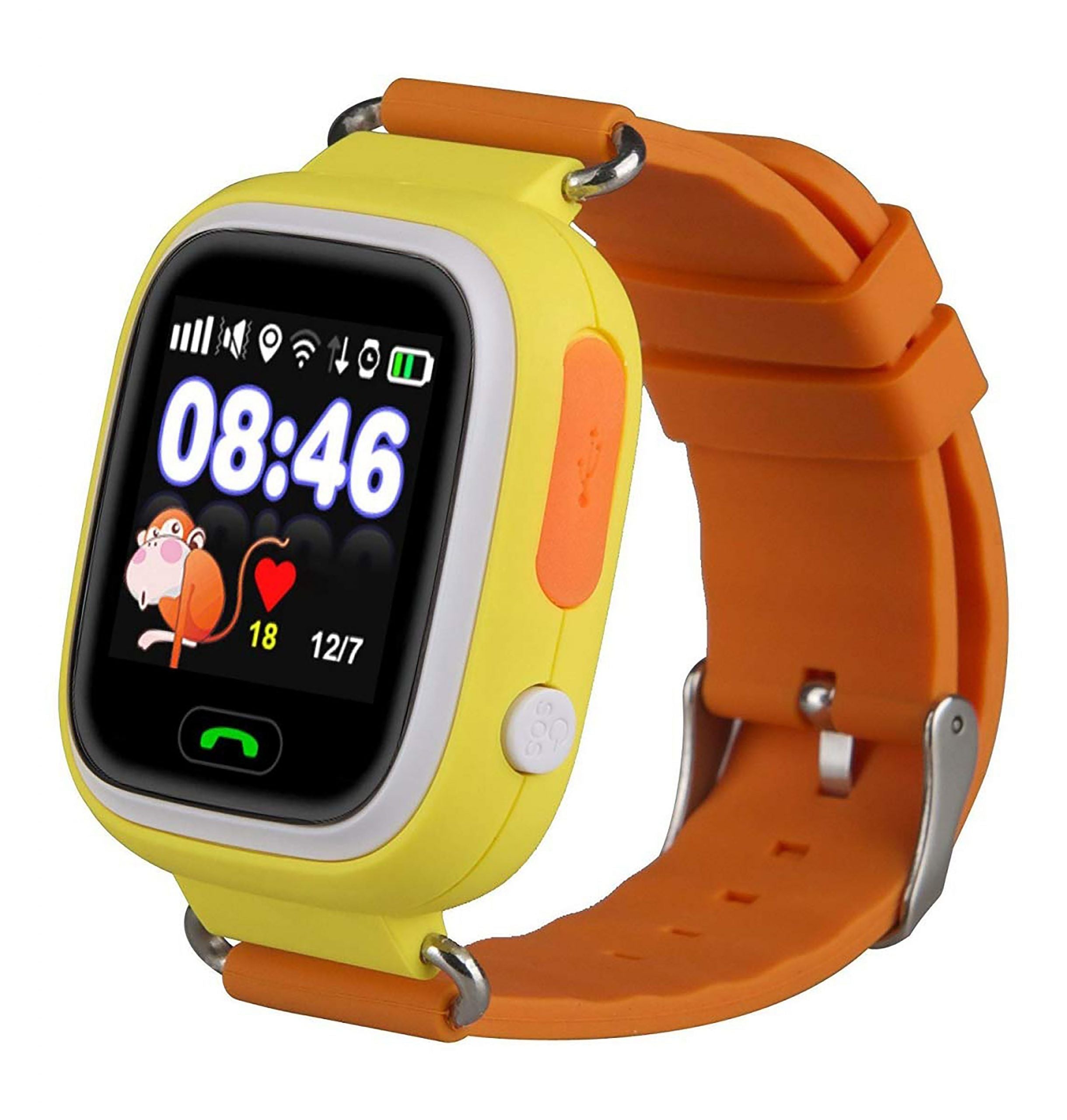 Reloj smartwatch leotec kids way gps antiperdida naranja 1.22pulgadas