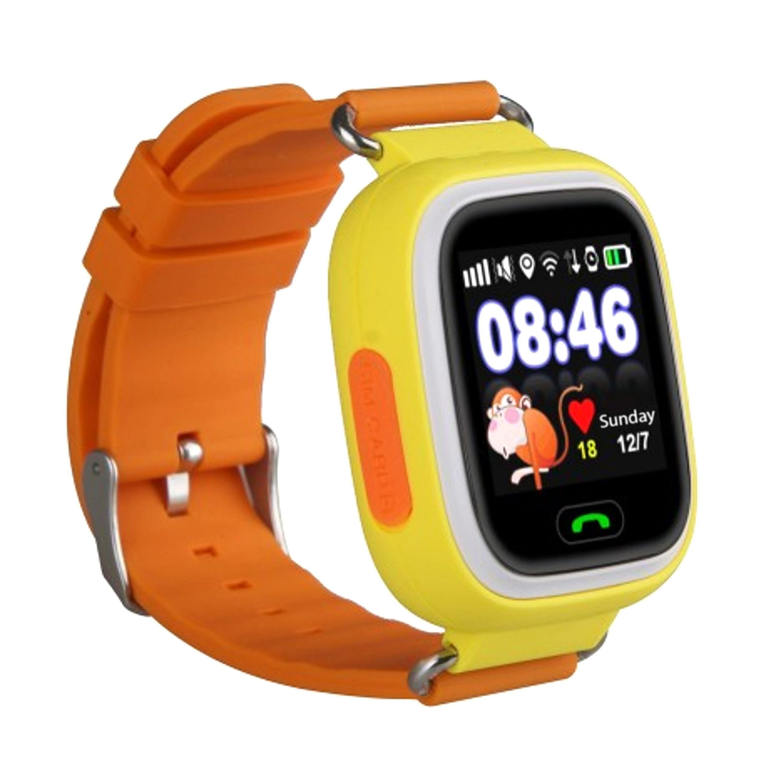 Reloj smartwatch leotec kids way gps antiperdida naranja 1.22pulgadas