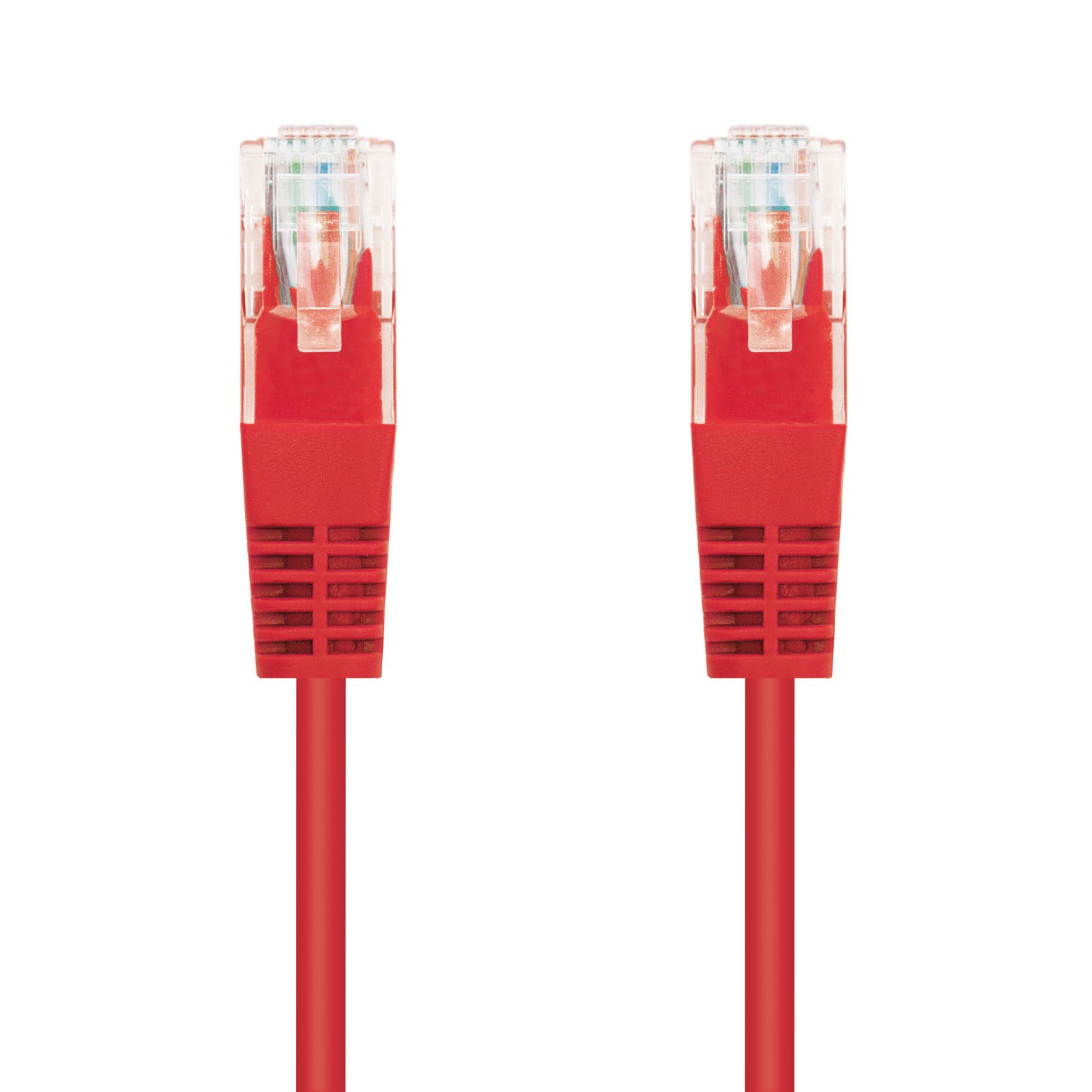 Latiguillo cable red utp cat.6 rj45 nanocable 0.25m rojo