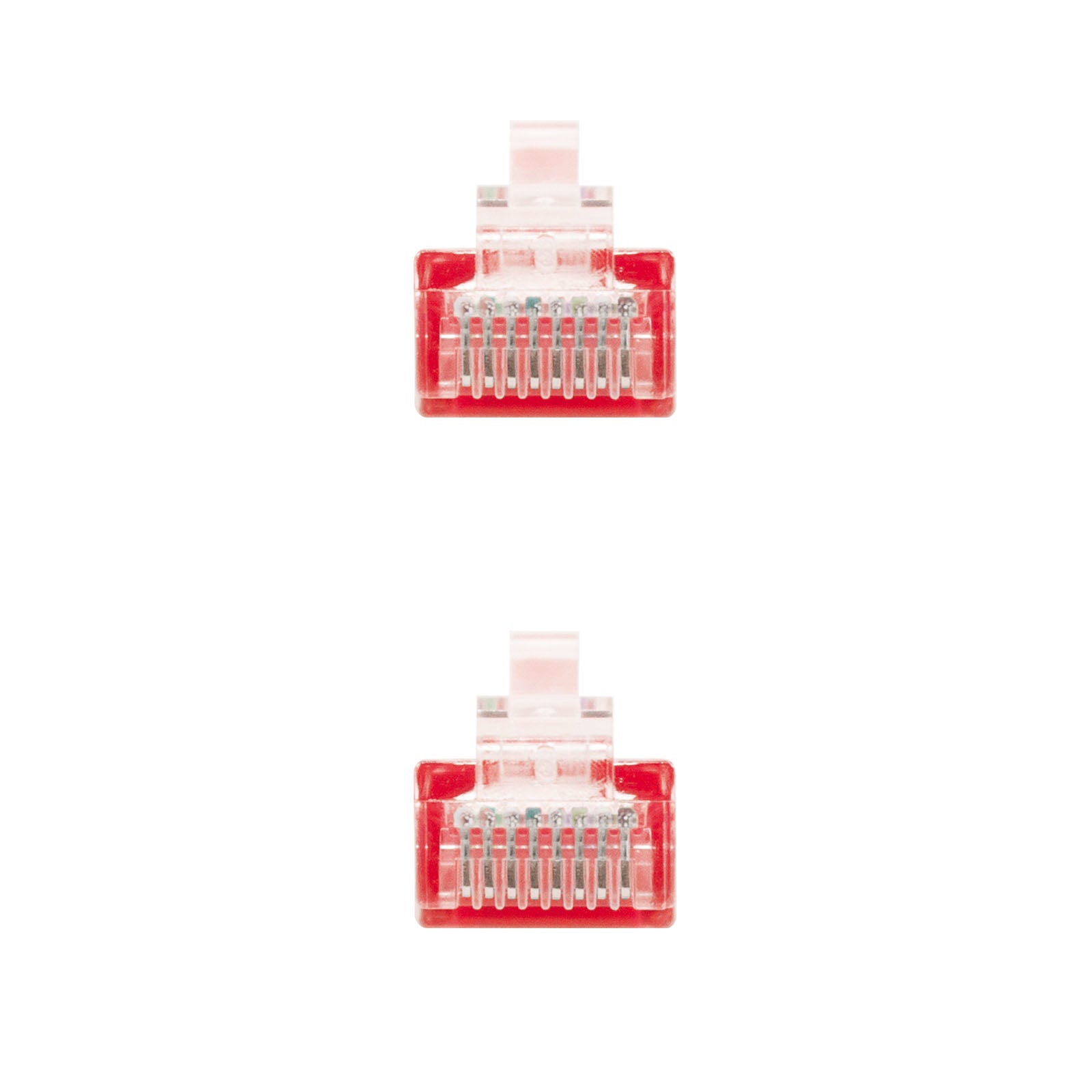 Latiguillo cable red utp cat.6 rj45 nanocable 0.25m rojo