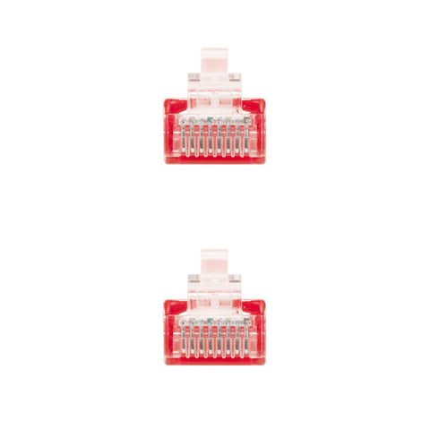 Latiguillo cable red utp cat.6 rj45 nanocable 0.25m rojo