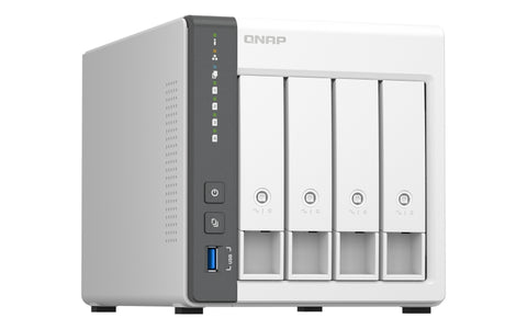Servidor nas qnap ts - 433 - 4g nas 4xhdd - bay 1x2.5gbe+1xgbe