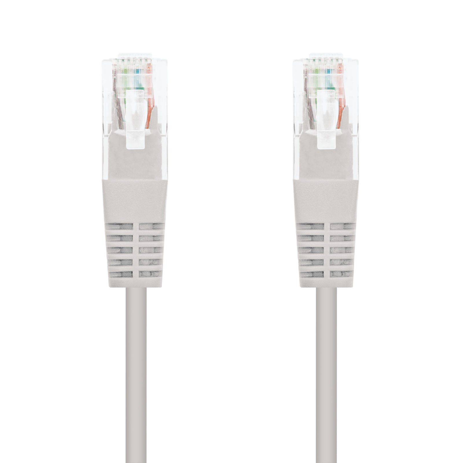 Latiguillo cable red utp cat.5e rj45 nanocable 0.25m gris