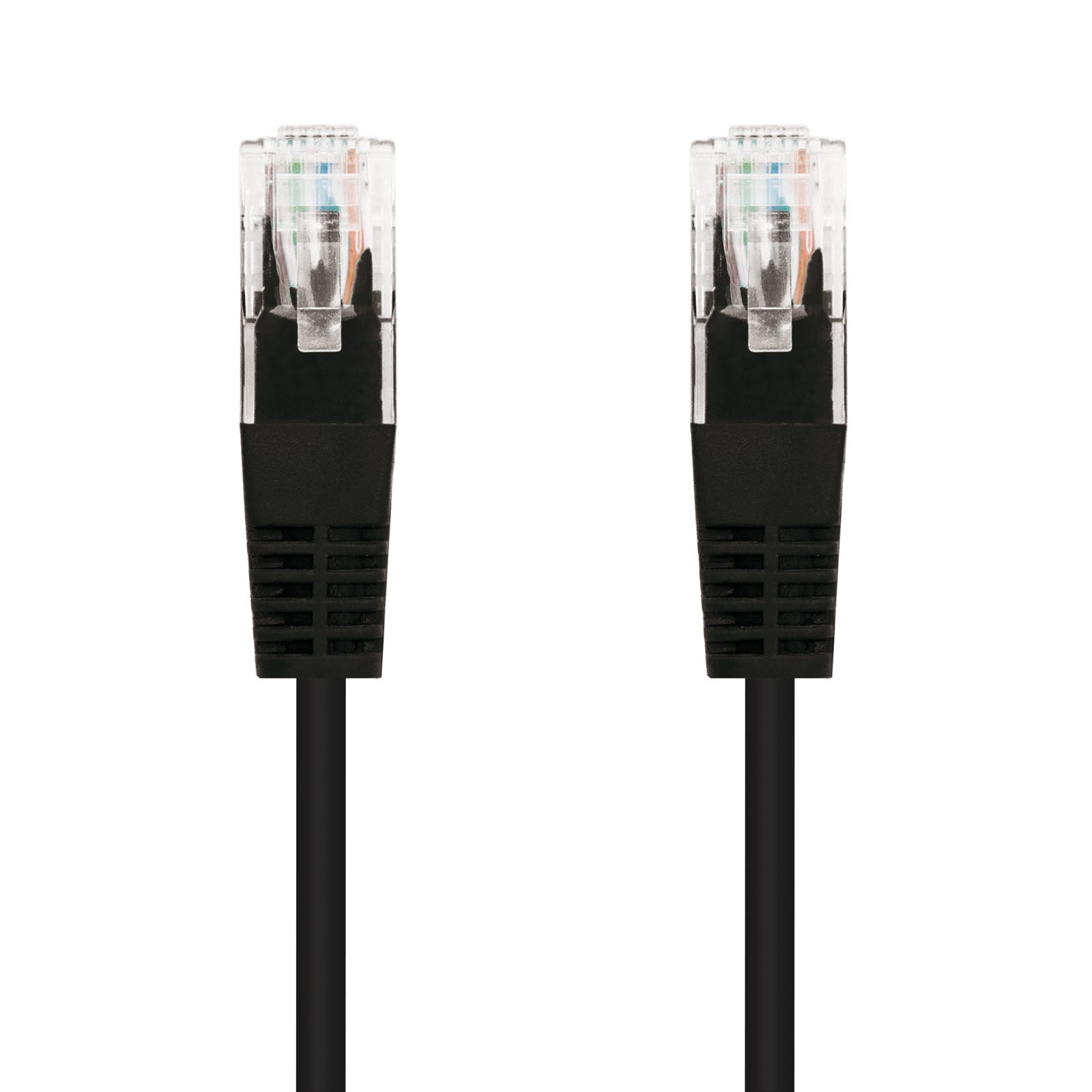 Latiguillo cable red utp cat.6 rj45 nanocable 0.5m negro