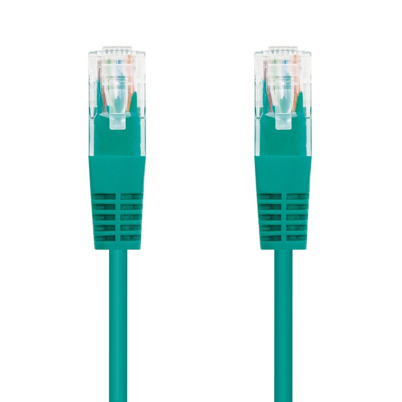 Latiguillo cable red utp cat.6 rj45 nanocable 0.5m verde