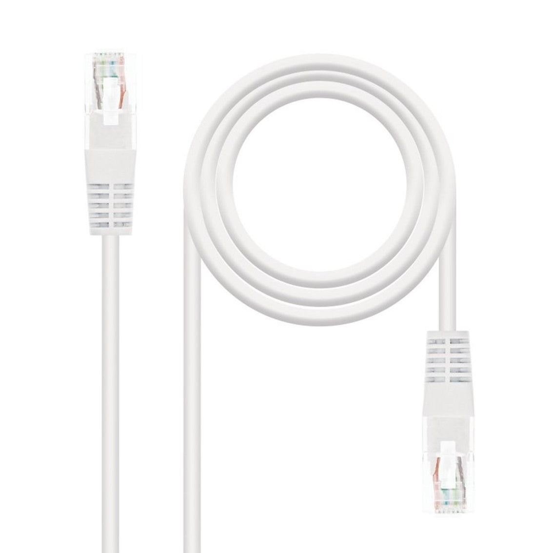 Latiguillo cable red utp cat.6 rj45 nanocable 0.25m blanco