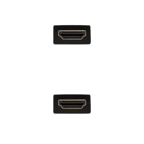 Cable nanocable hdmi macho - macho negro 1m