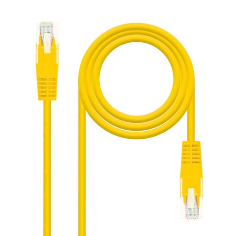 Latiguillo cable red utp cat.6 rj45 nanocable 0.25cm amarillo