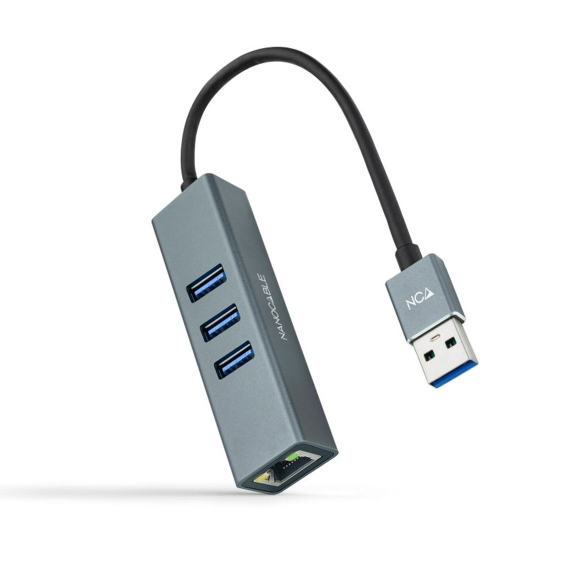 Hub nanocable 4 en 1 usb 3.0 -  rj45 -  macho - hembra