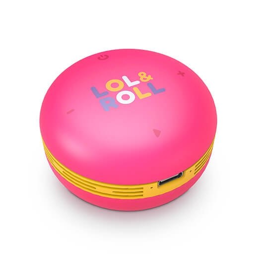 Altavoz energy sistem lol&roll pop kids rosa 5w - tws - bluetooth 5.0 - usb - c