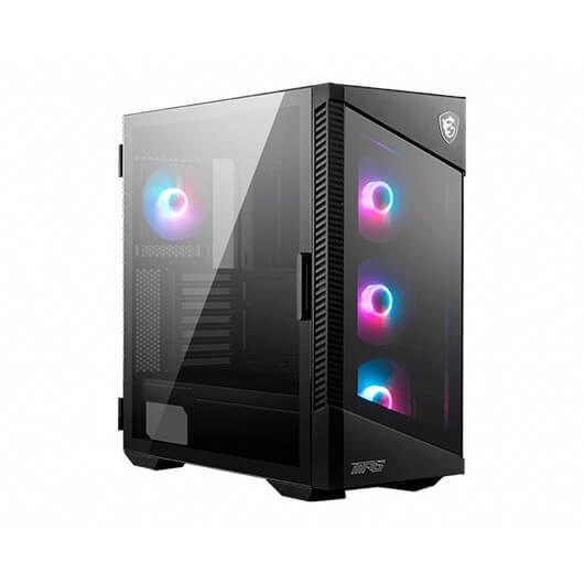 Caja ordenador gaming msi mpg velox 100r atx 4 x 120mm 2 x usb 3.2 1 x usb tipo c argb