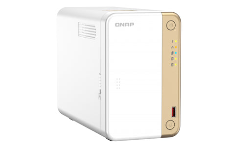 Servidor nas qnap ts - 262 - 4g 2xhdd - bay 1x2.5gbe 4xusb