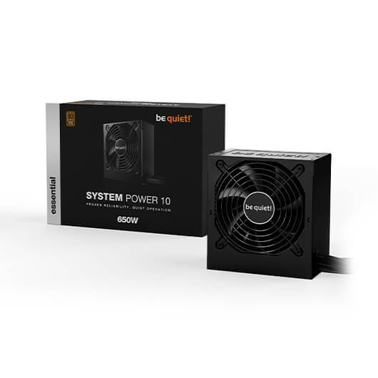 Fuente de alimentacion be quiet! system power 10 gaming atx 650w